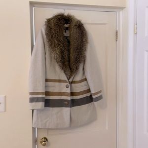 Gentle Fawn warm winter coat with removable faux fur detail.